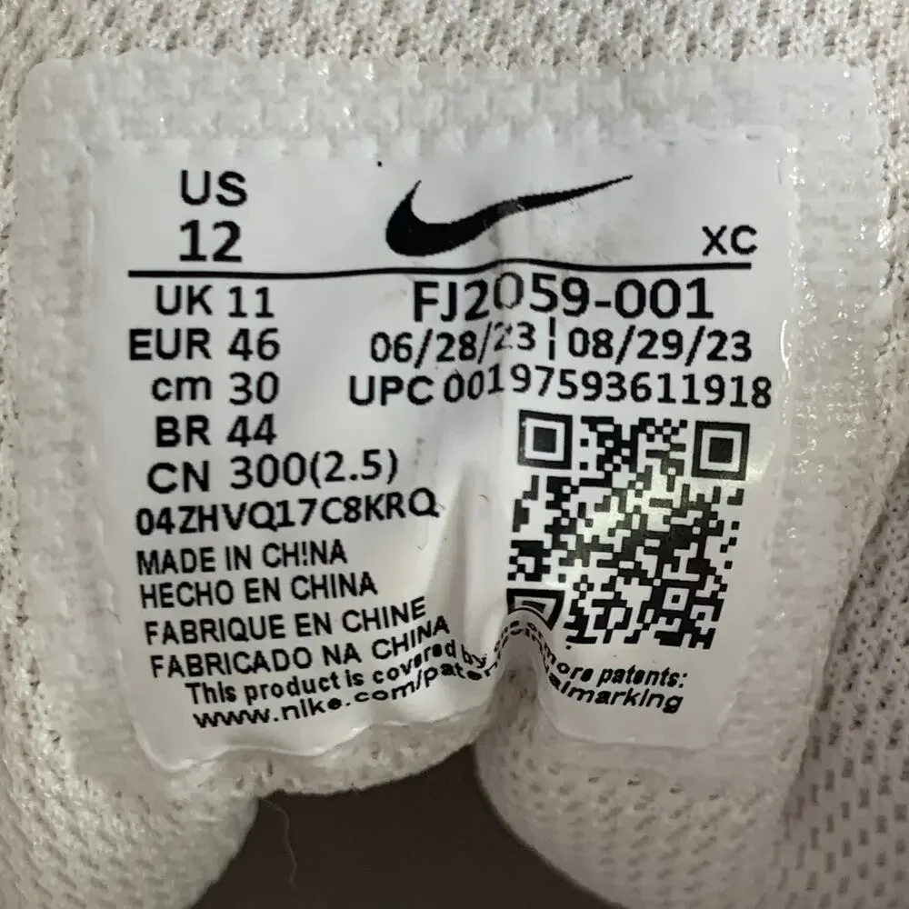 NIKE Size 12 Australian Open Pack White Green Mesh Lace-Up Sneakers